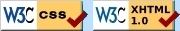 Valid XHTML 1.0 Transitional & ¡CSS Válido!
